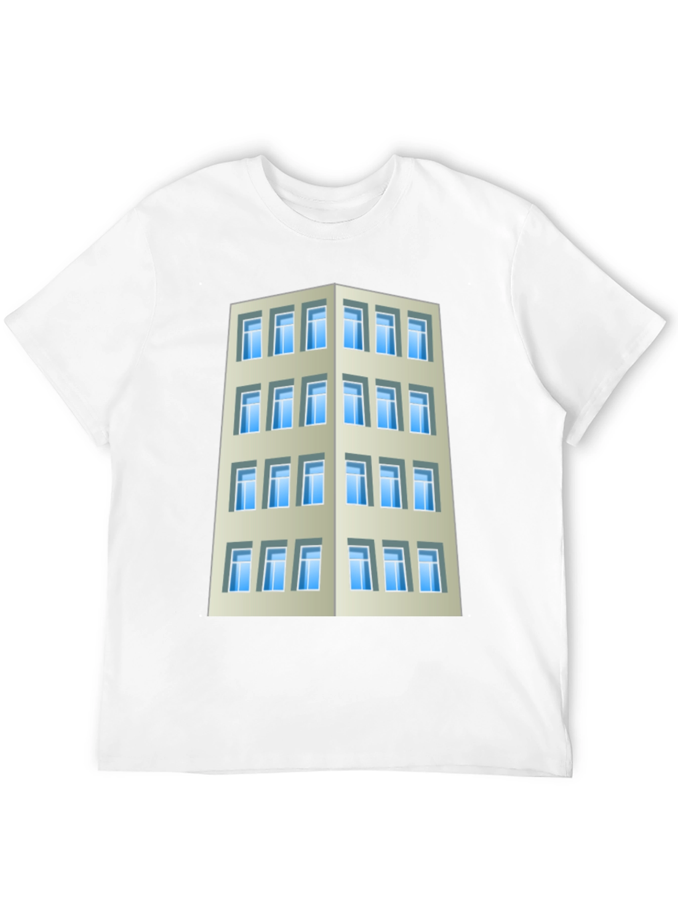 Camiseta Hombre Edificio Urbano Diseño Original