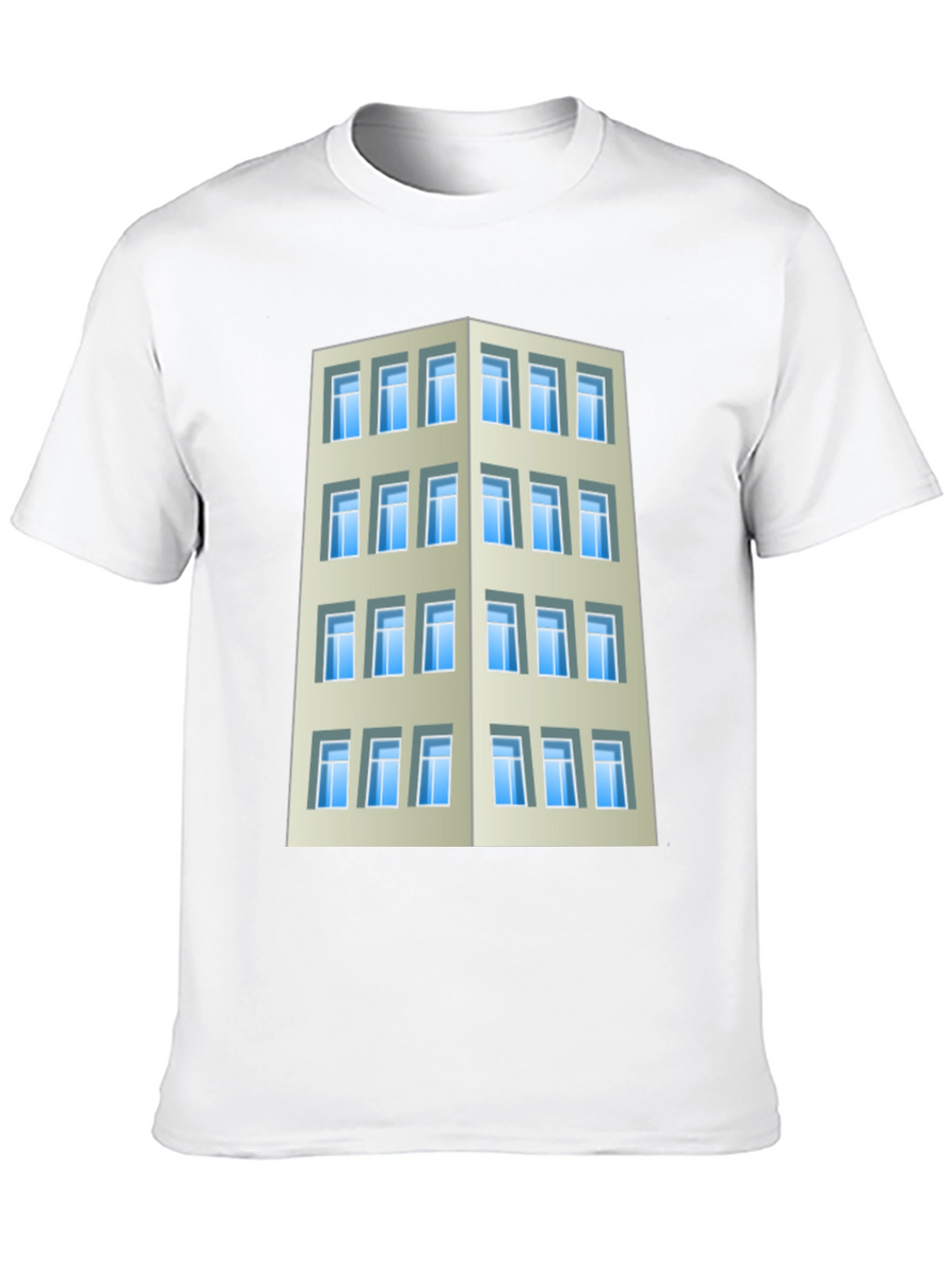 Camiseta Hombre Edificio Urbano Diseño Original