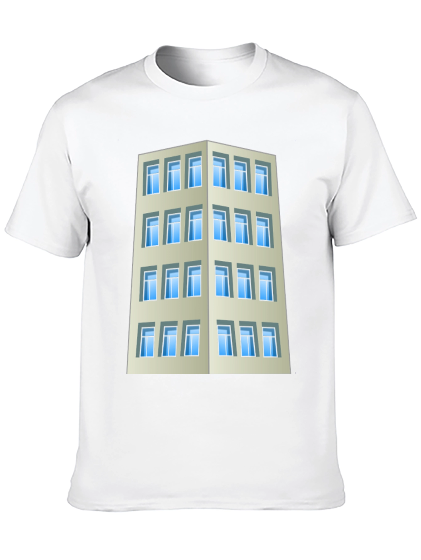 Camiseta Hombre Edificio Urbano Diseño Original