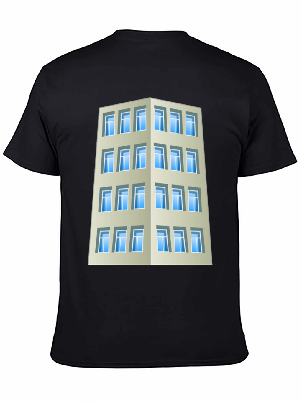 Camiseta Hombre Edificio Urbano Diseño Original