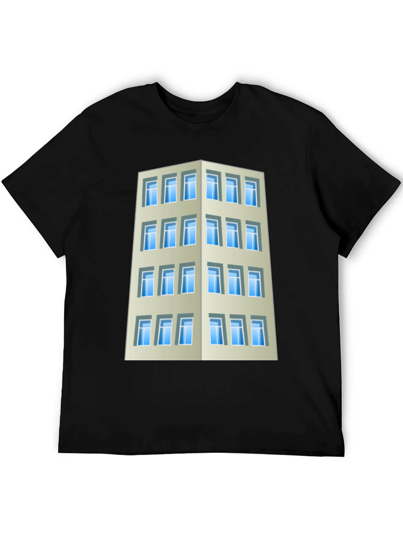 Camiseta Hombre Edificio Urbano Diseño Original