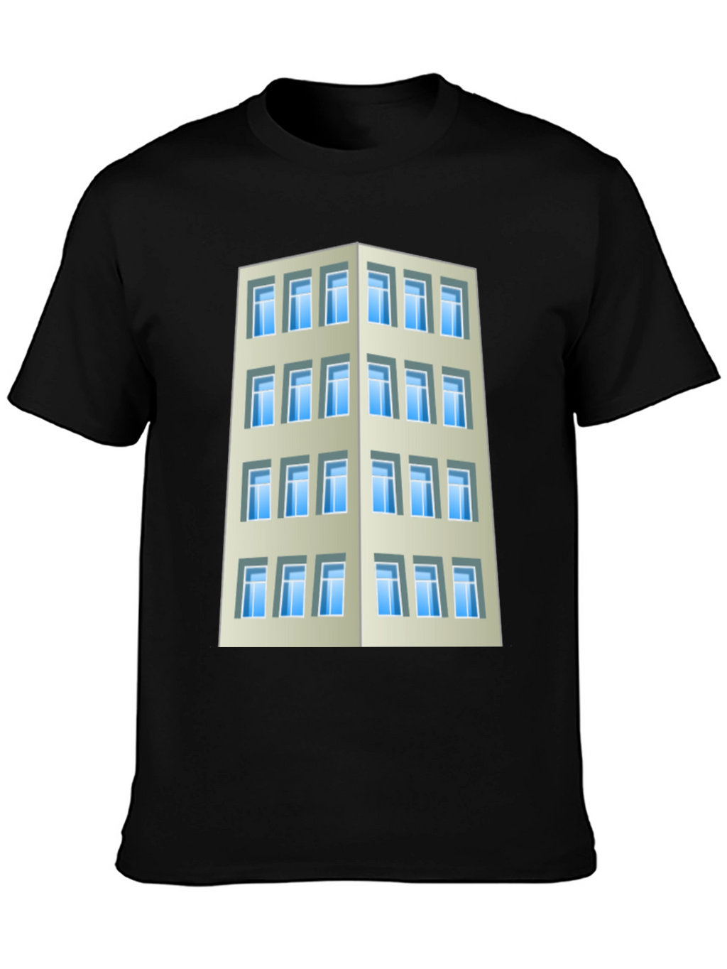 Camiseta Hombre Edificio Urbano Diseño Original