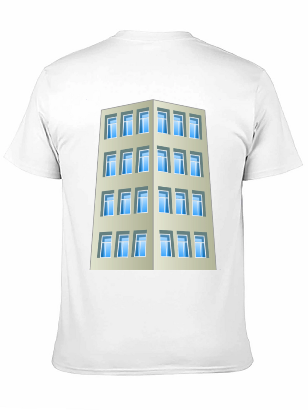 Camiseta Hombre Edificio Urbano Diseño Original