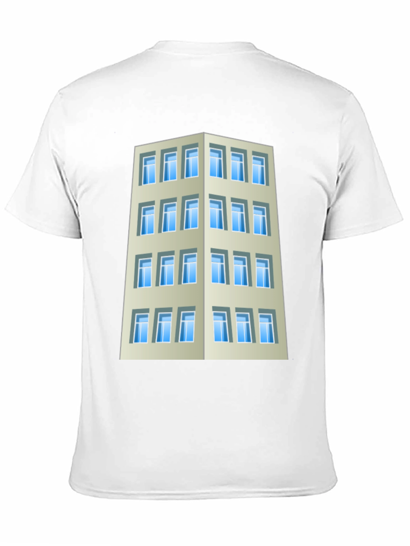 Camiseta Hombre Edificio Urbano Diseño Original