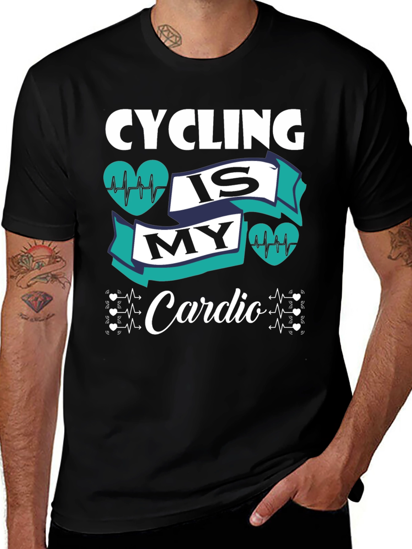 Camiseta Ciclismo Is My Cardio - Diseño Deportivo