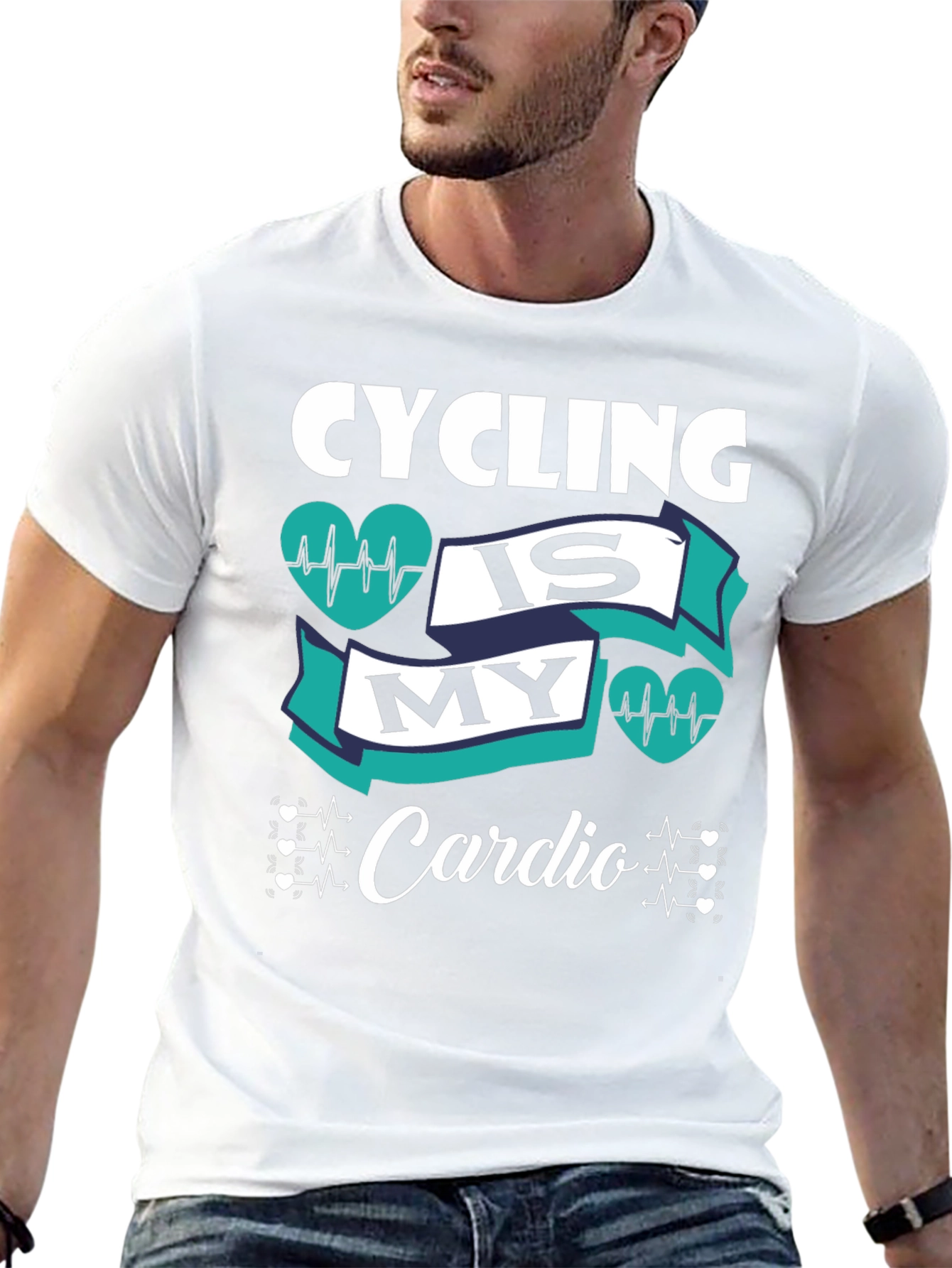 Camiseta Ciclismo Is My Cardio - Diseño Deportivo