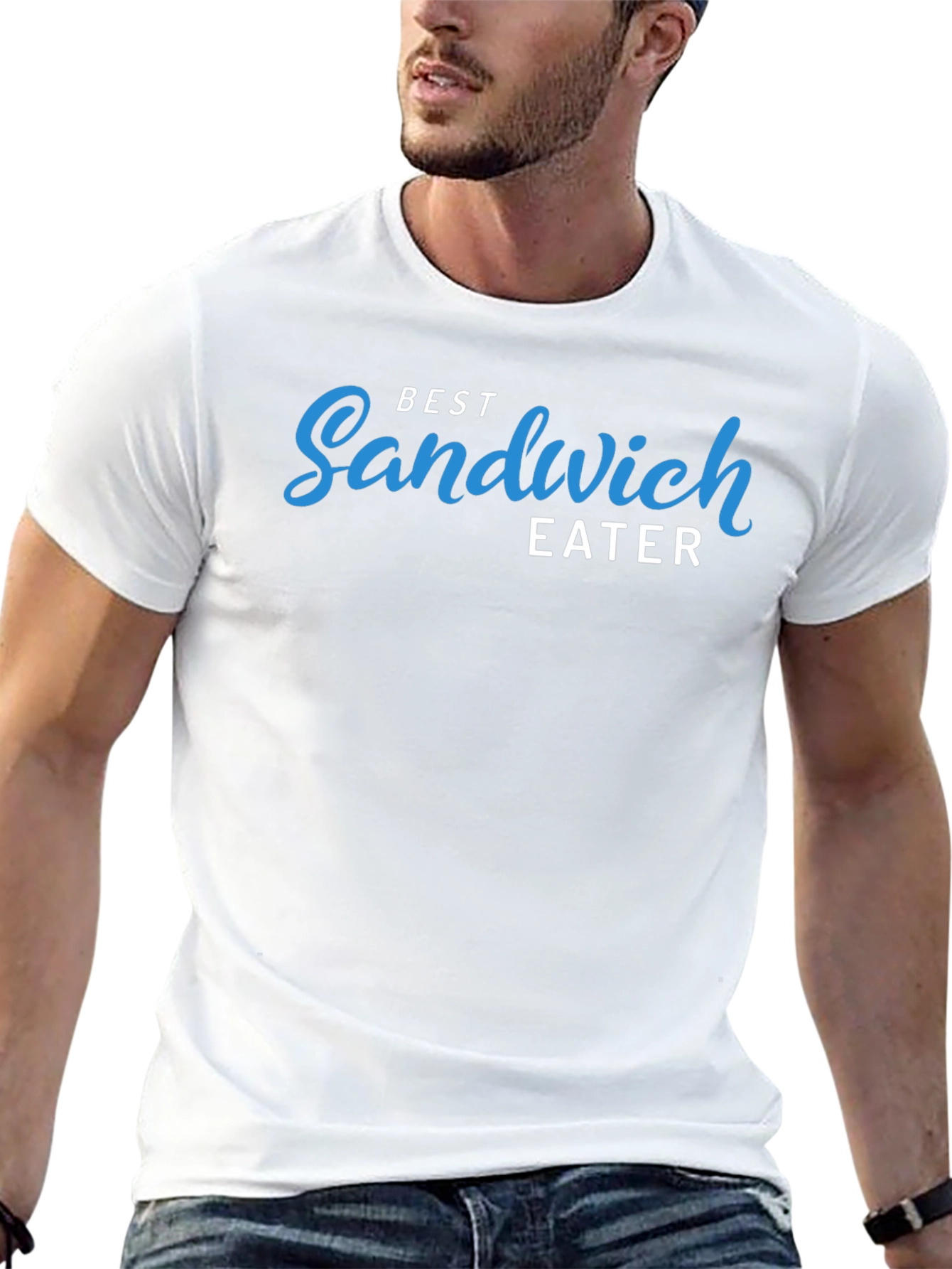 Camiseta Negra Best Sandwich Eater para Amantes de los Sándwiches