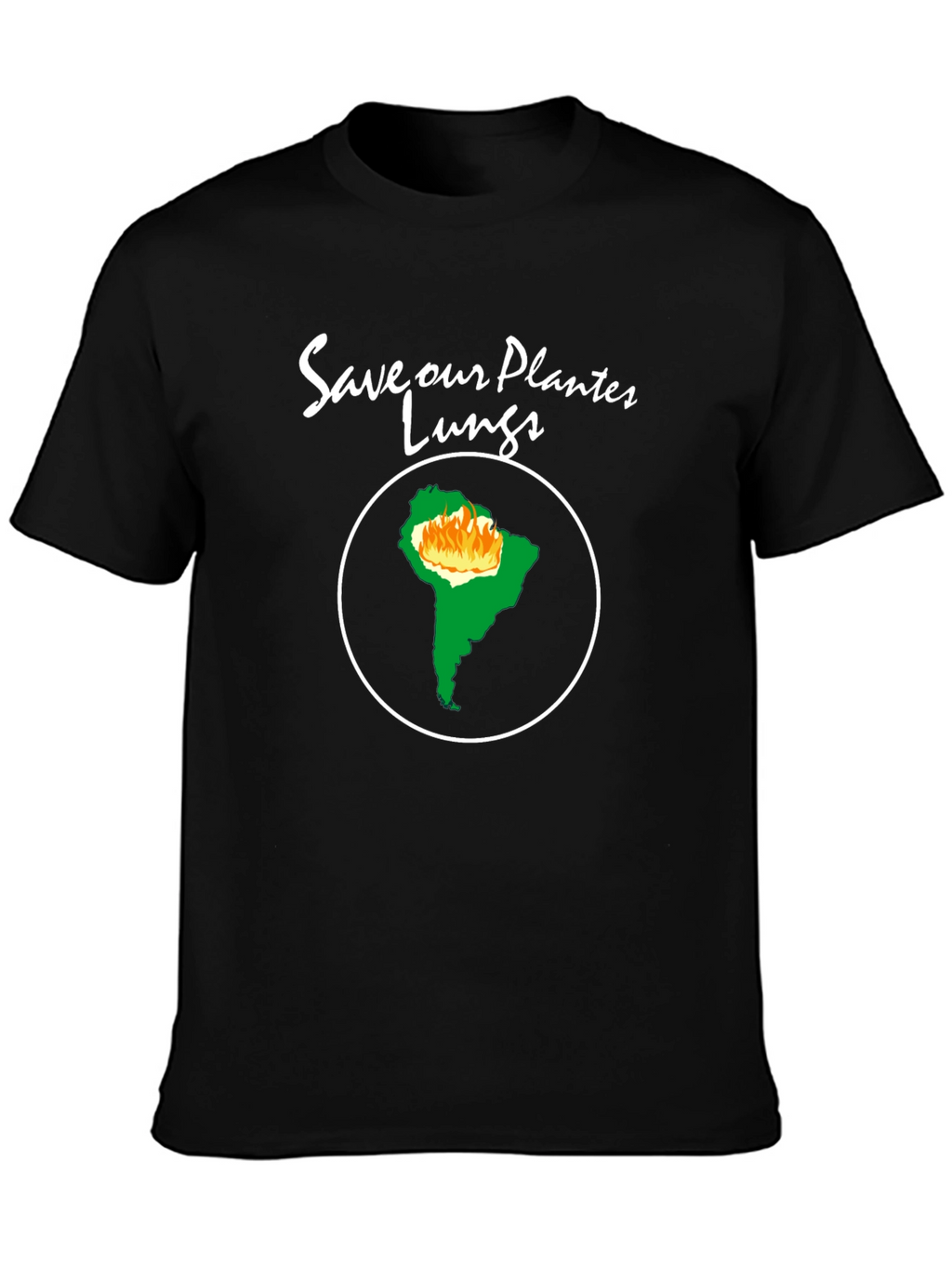 Camiseta Negra - Salva Nuestros Pulmones