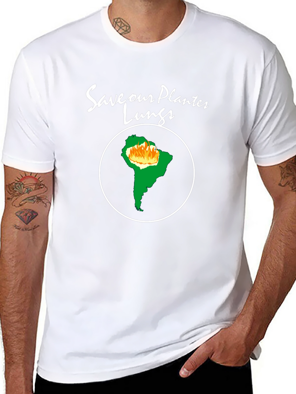 Camiseta Negra - Salva Nuestros Pulmones