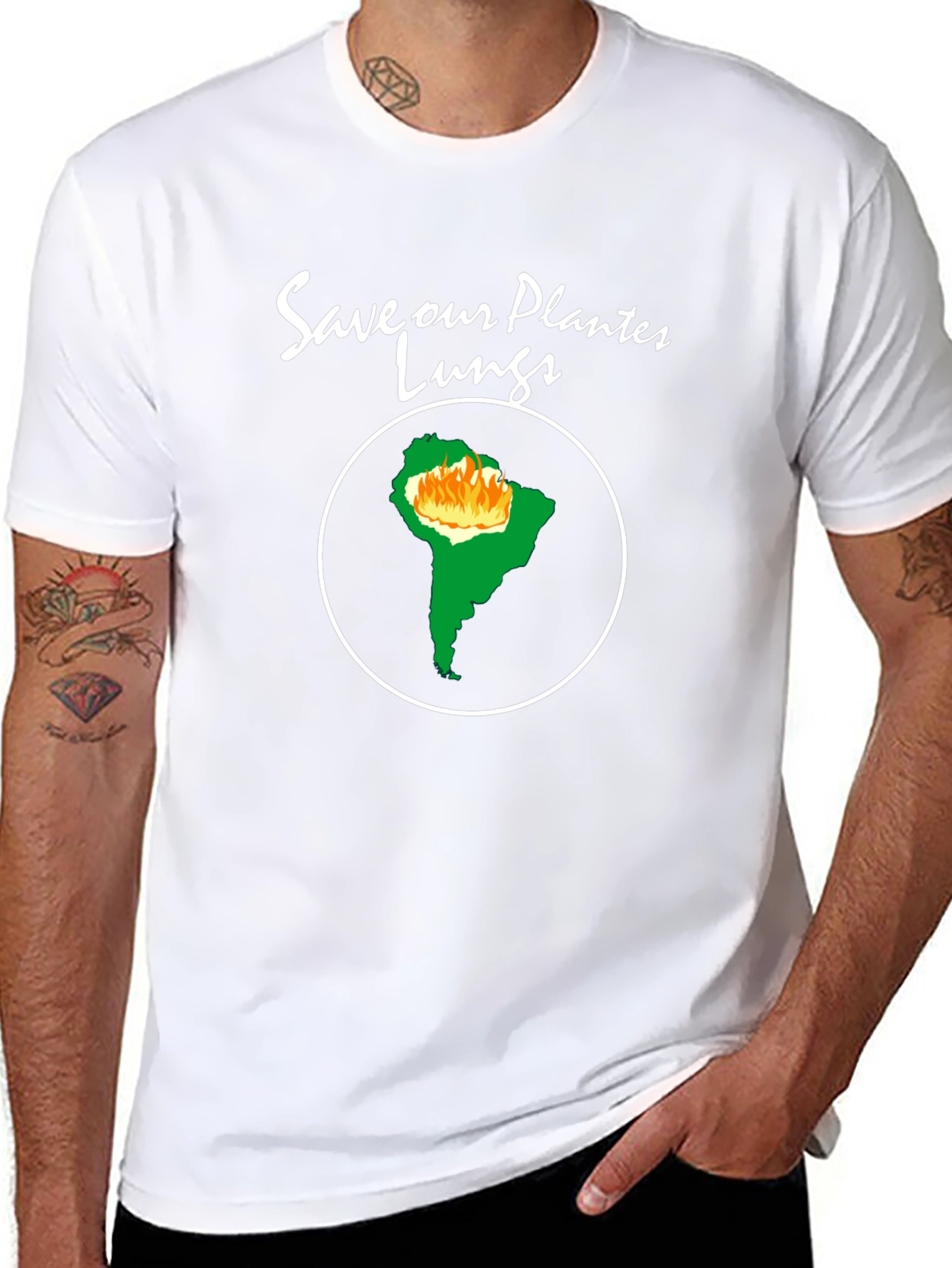 Camiseta Negra - Salva Nuestros Pulmones