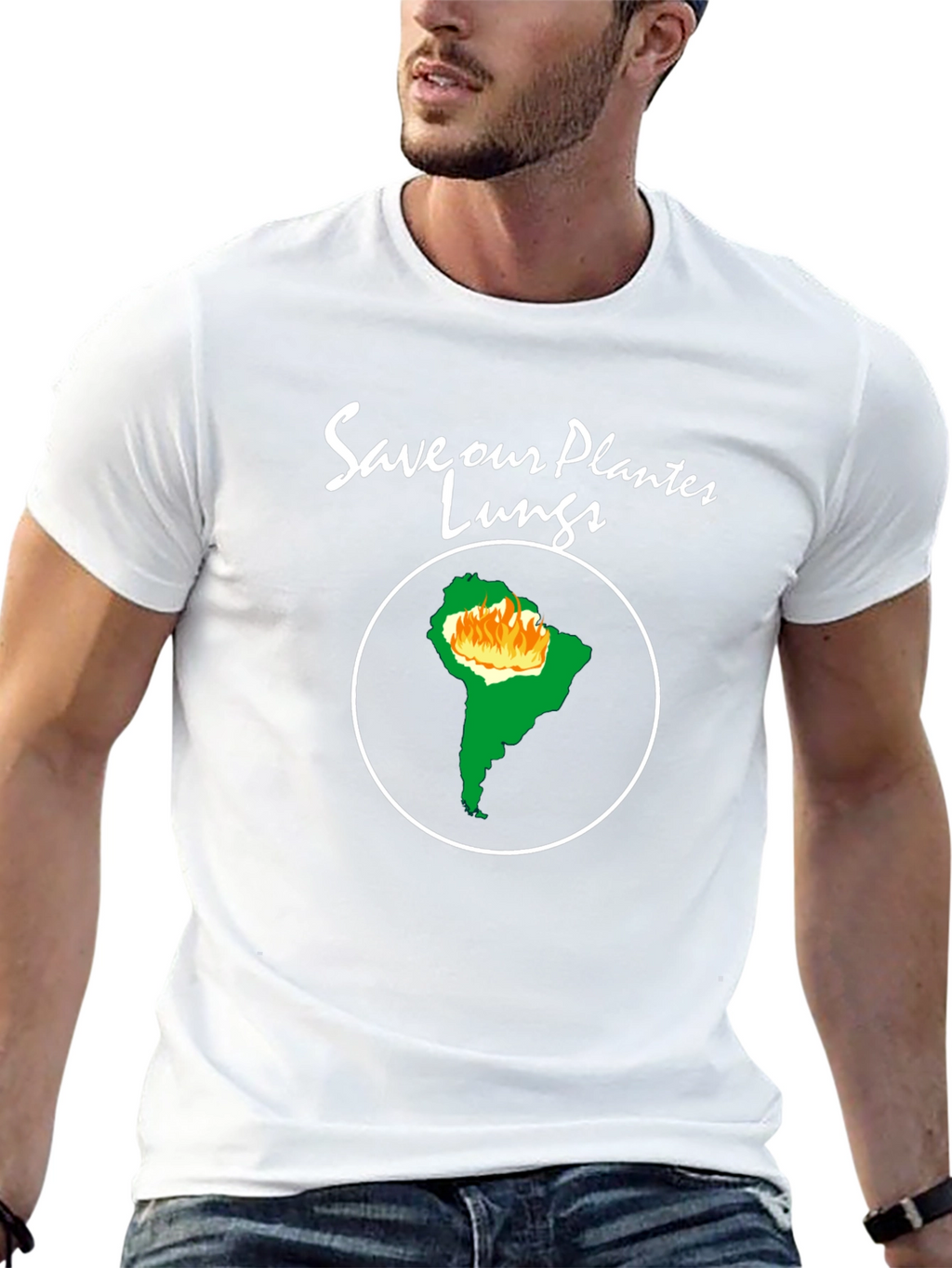 Camiseta Negra - Salva Nuestros Pulmones
