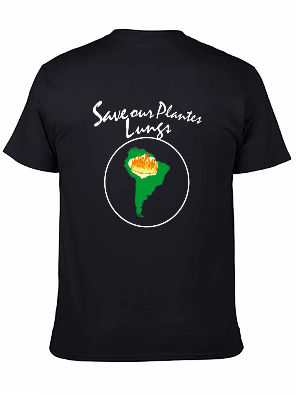 Camiseta Negra - Salva Nuestros Pulmones
