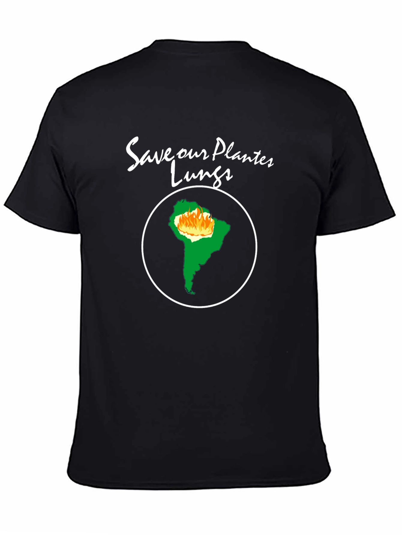 Camiseta Negra - Salva Nuestros Pulmones