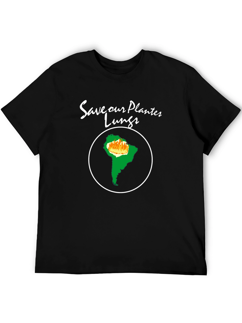 Camiseta Negra - Salva Nuestros Pulmones