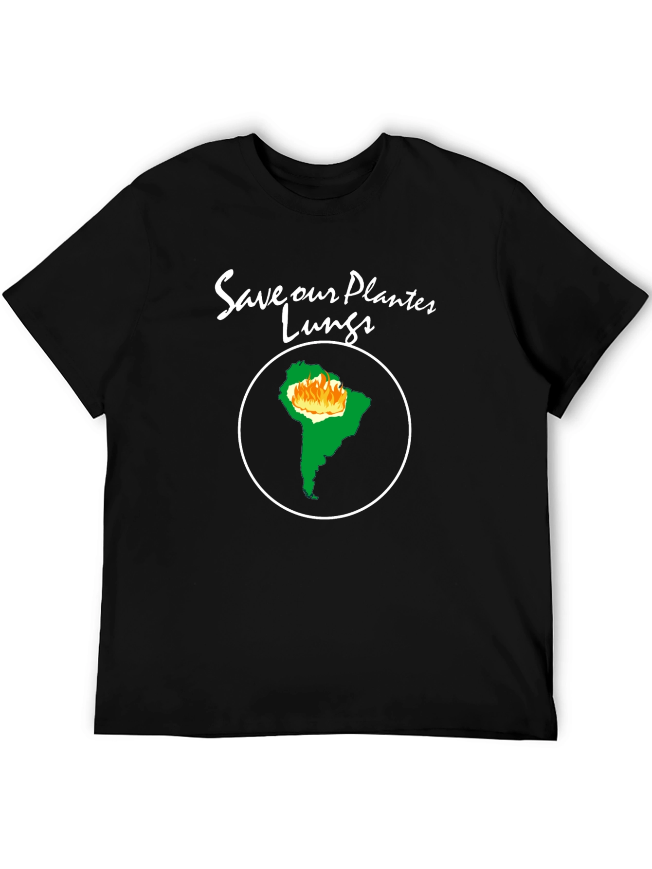 Camiseta Negra - Salva Nuestros Pulmones