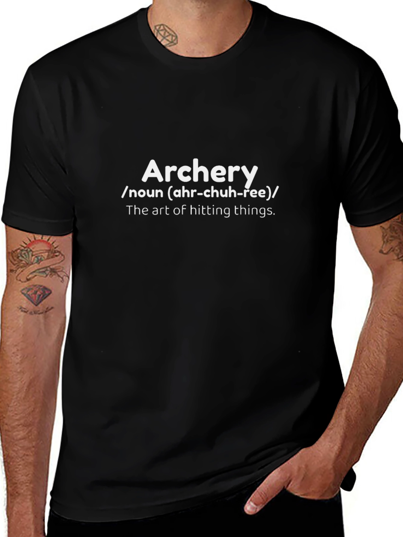 Camiseta Negra Archery: Define tu Pasión por el Tiro con Arco