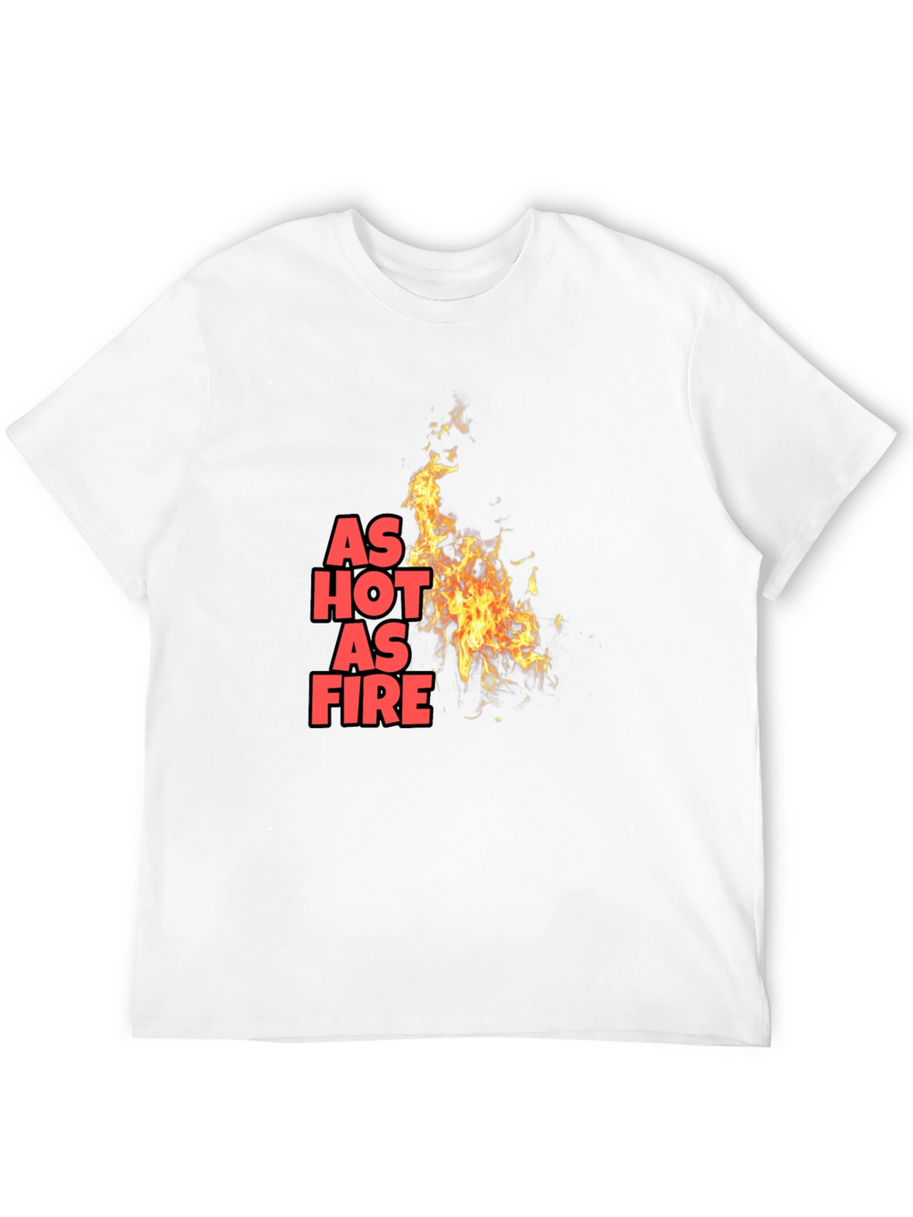 Camiseta Negra As Hot As Fire