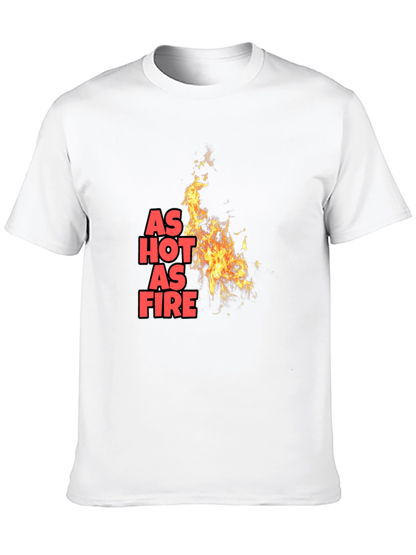 Camiseta Negra As Hot As Fire