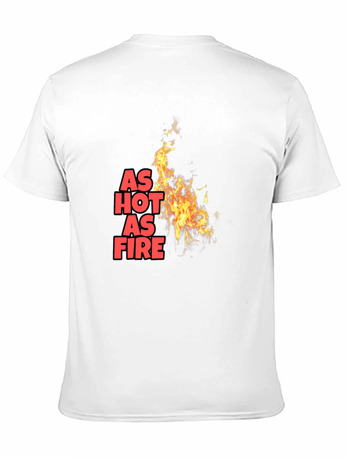 Camiseta Negra As Hot As Fire