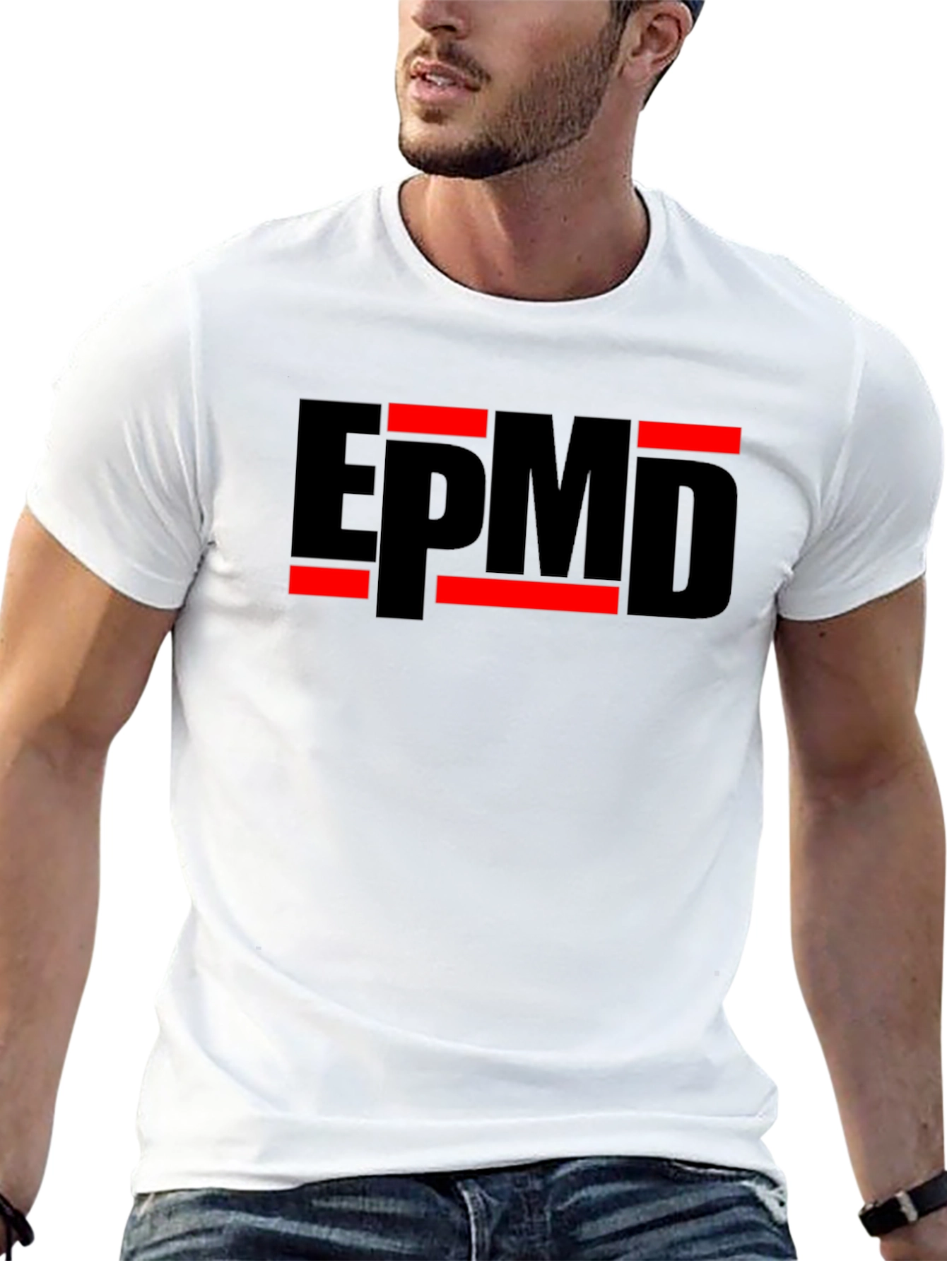 Camiseta EPMD Negra con Diseño Gráfico