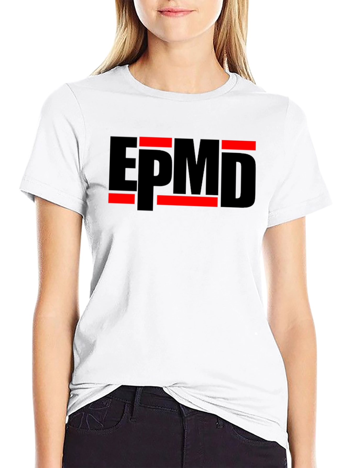 Camiseta EPMD Negra con Diseño Gráfico