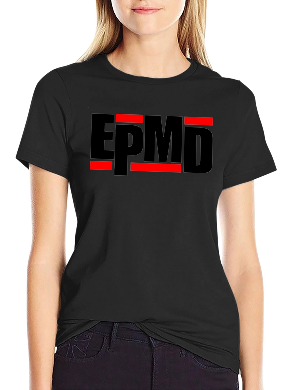 Camiseta EPMD Negra con Diseño Gráfico
