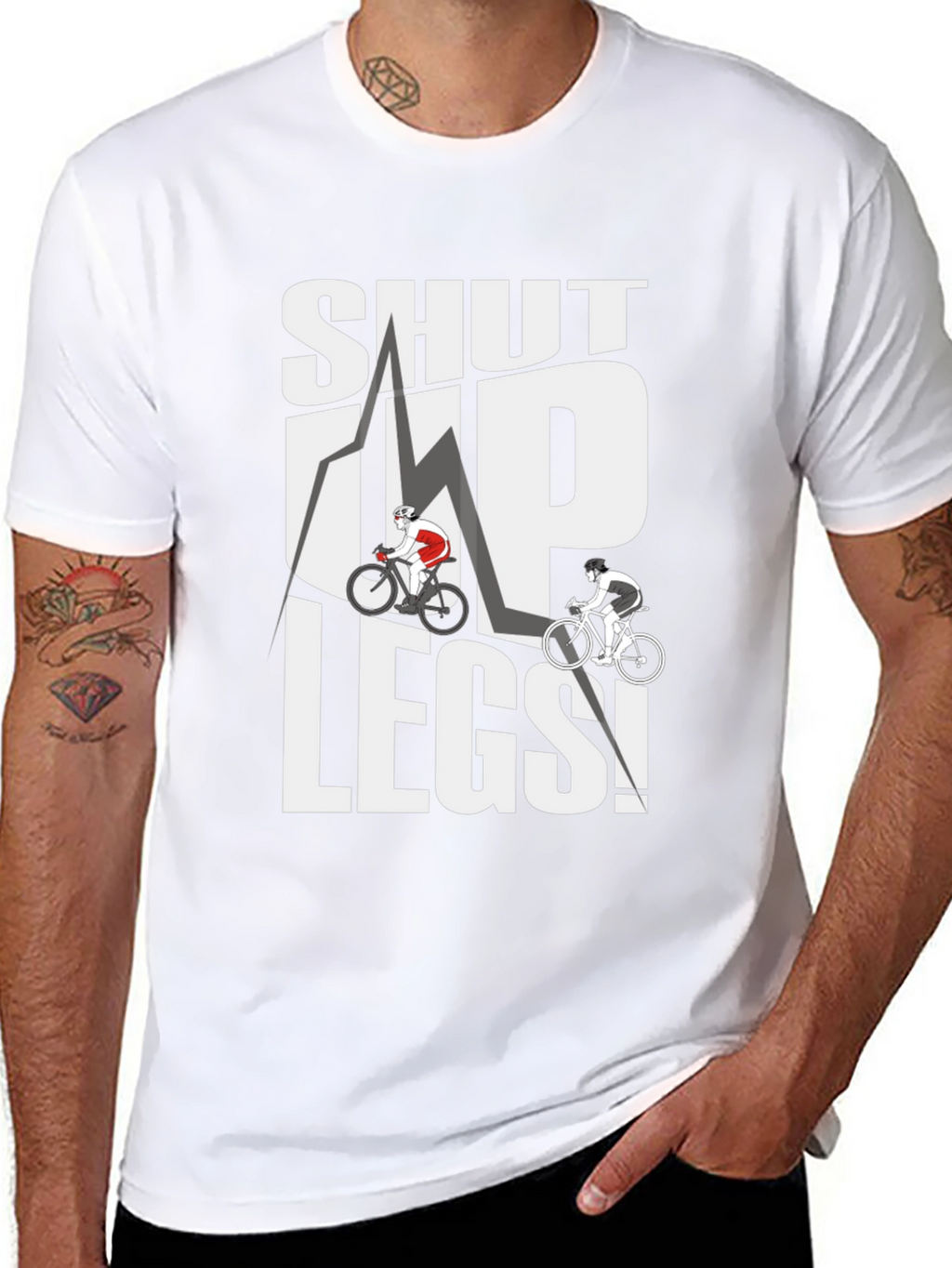 Camiseta Negra Ciclismo Shut Up Legs!