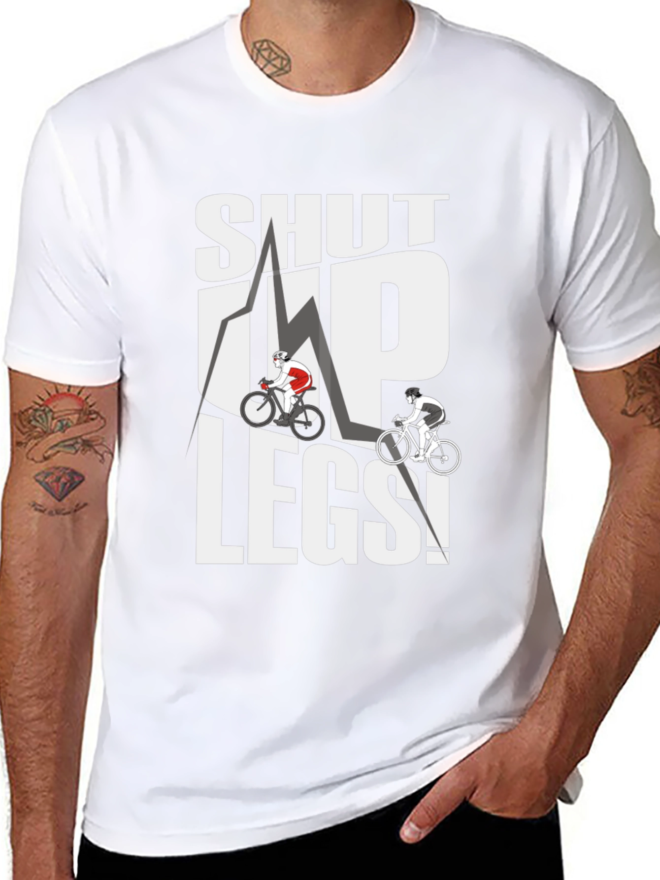 Camiseta Negra Ciclismo Shut Up Legs!
