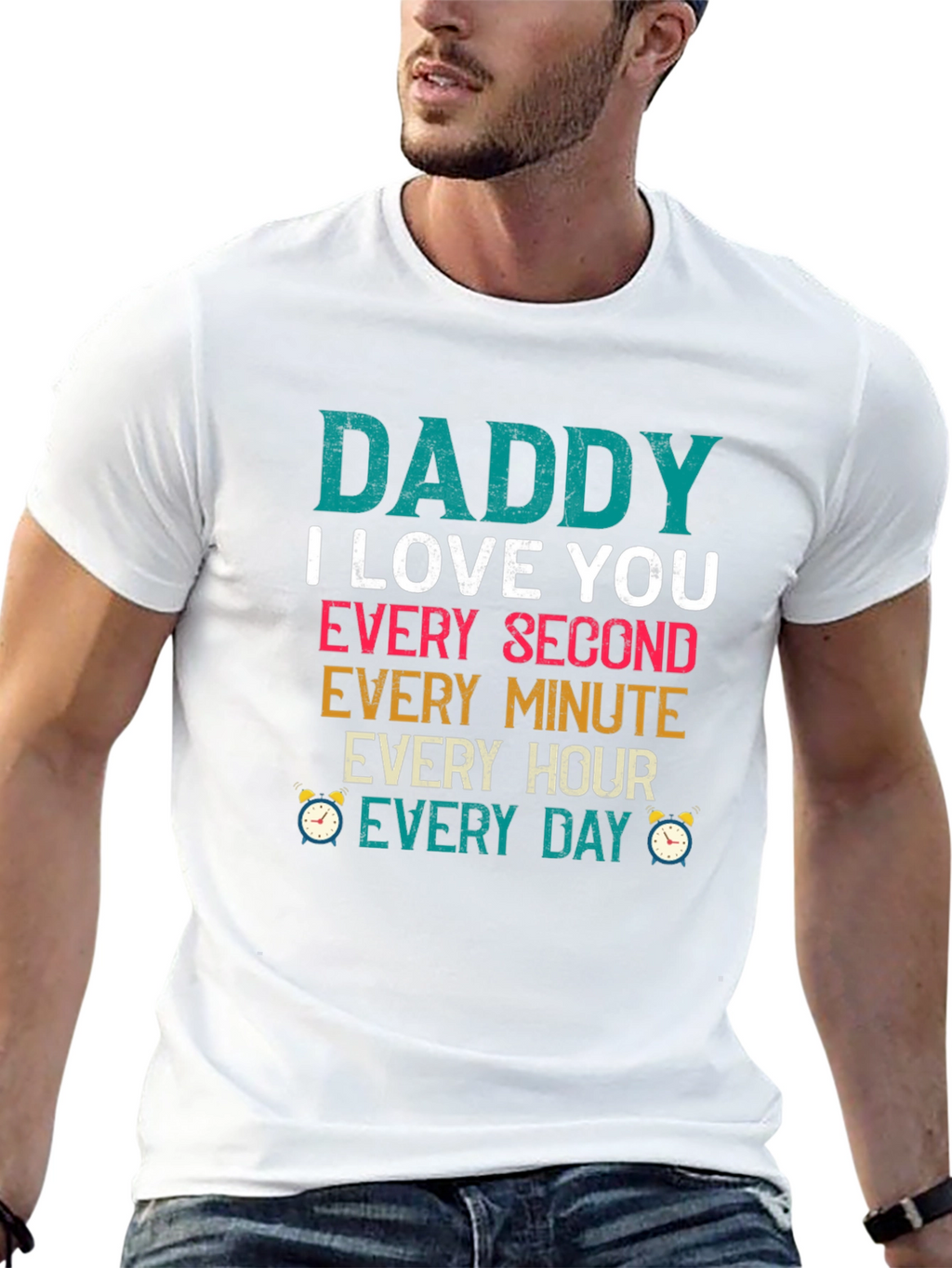 Camiseta Daddy I Love You para Hombre
