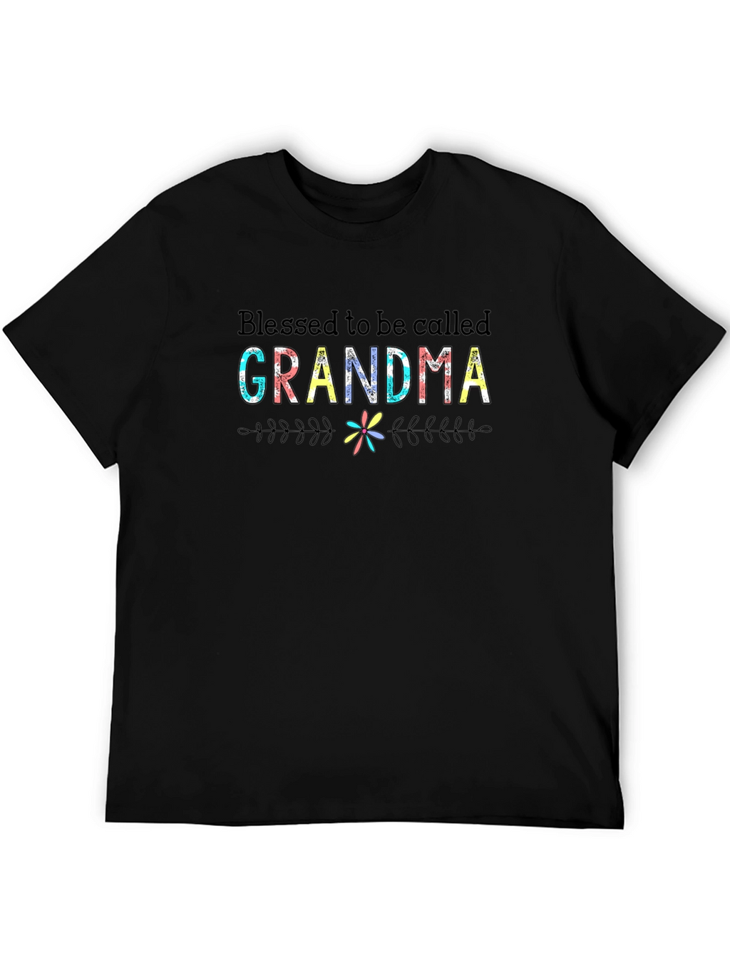 Camiseta Negra Blessed to be Called Grandma