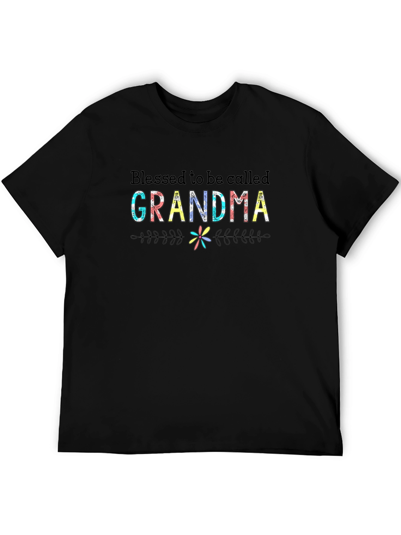 Camiseta Negra Blessed to be Called Grandma