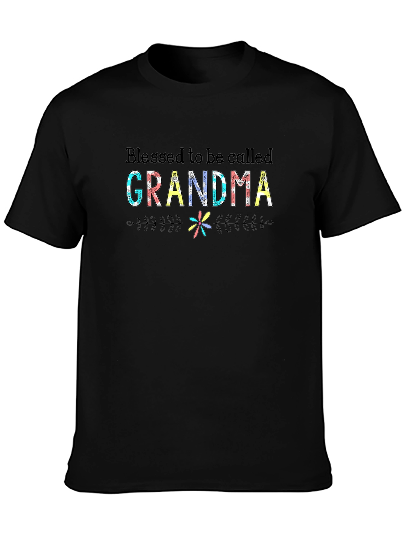 Camiseta Negra Blessed to be Called Grandma