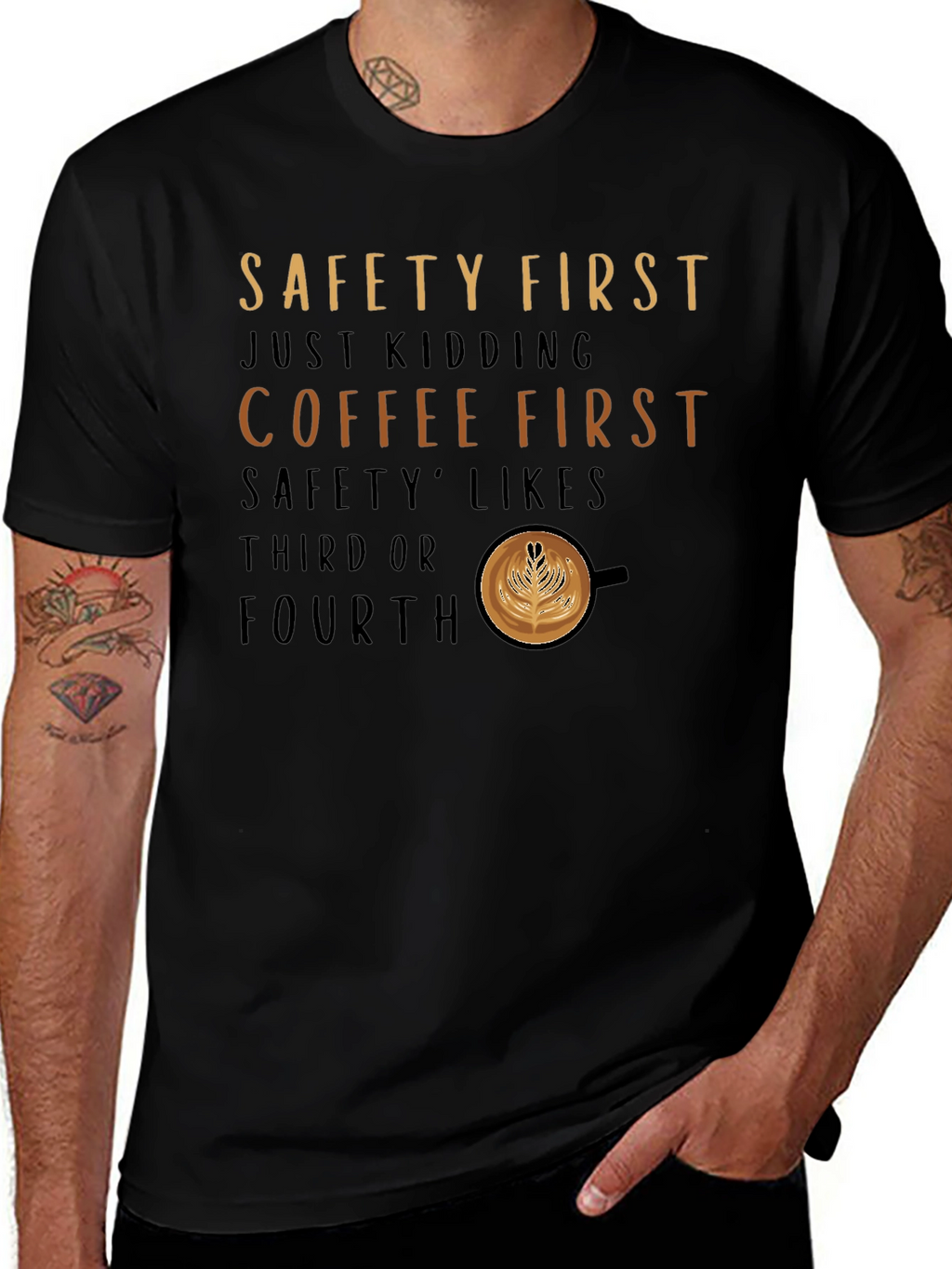 Camiseta Coffee First para Amantes del Café