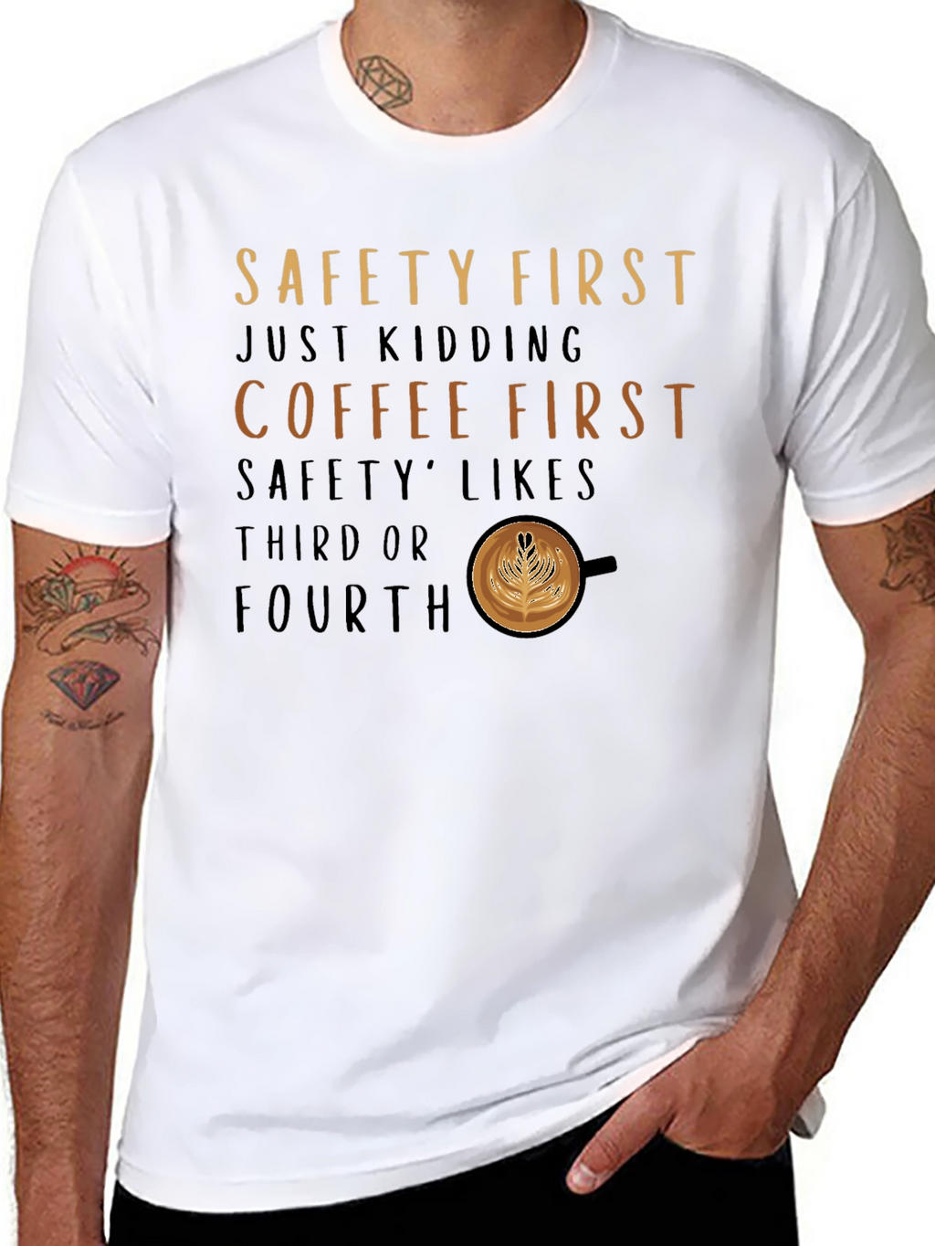 Camiseta Coffee First para Amantes del Café