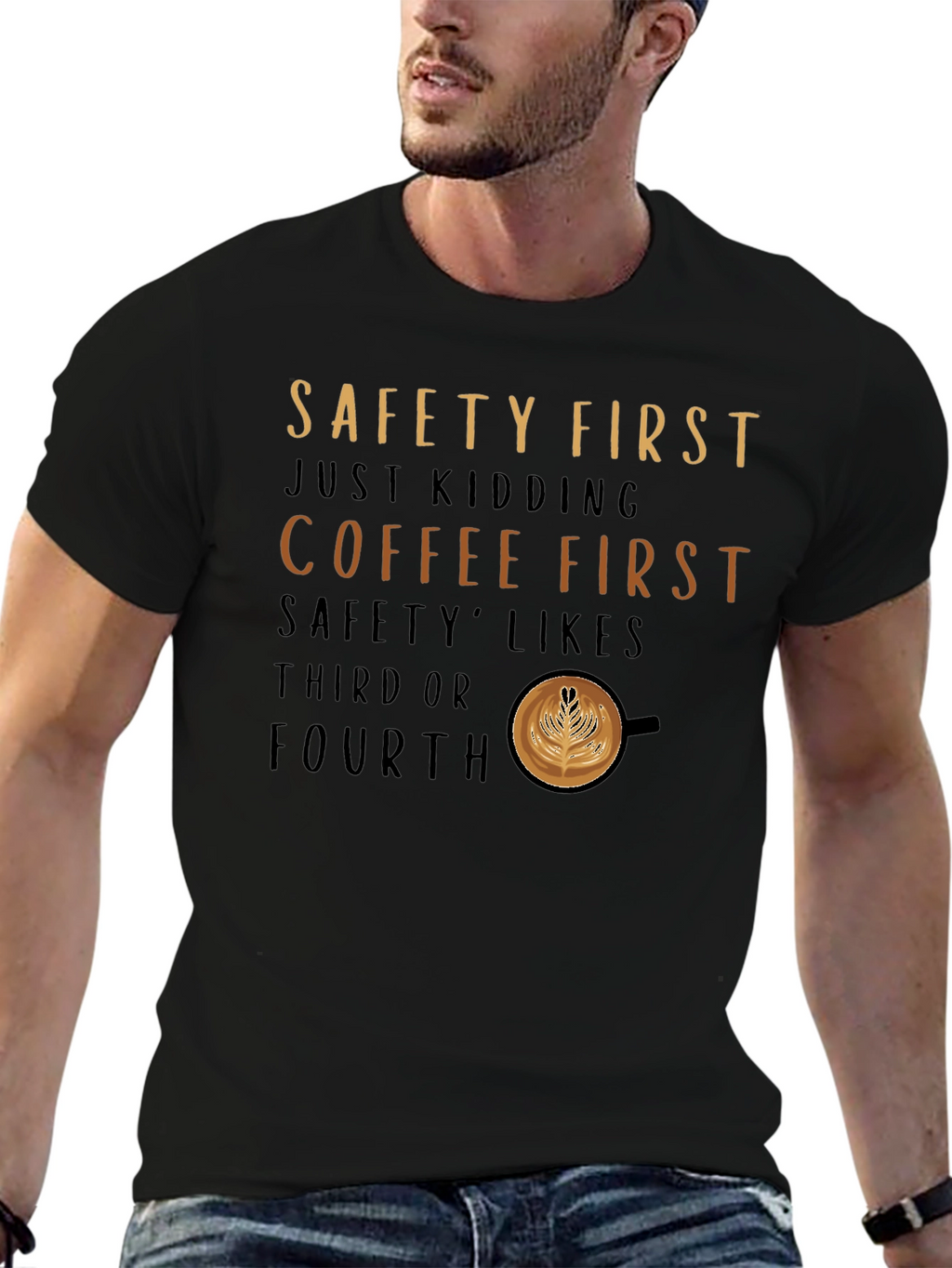 Camiseta Coffee First para Amantes del Café