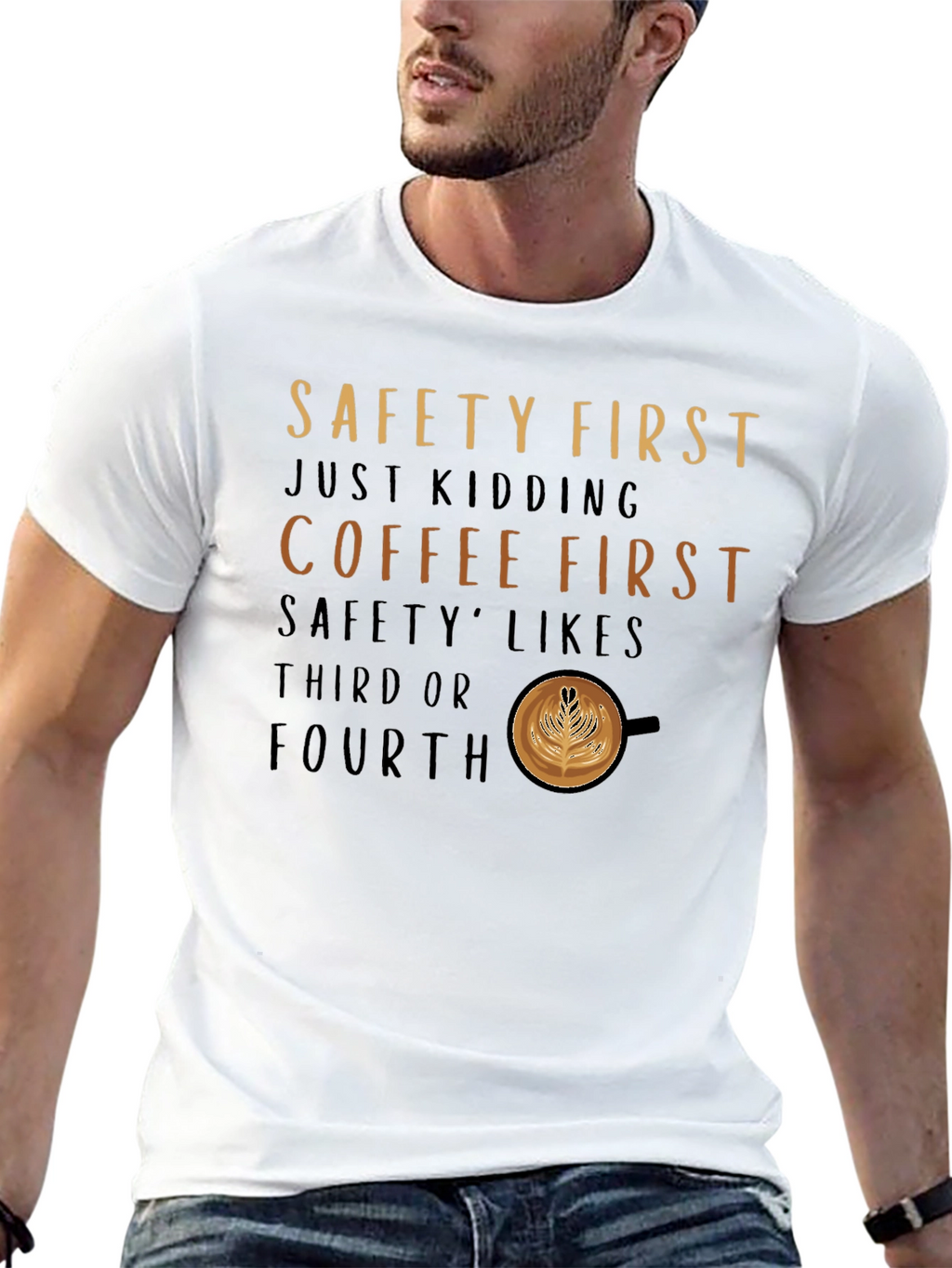 Camiseta Coffee First para Amantes del Café