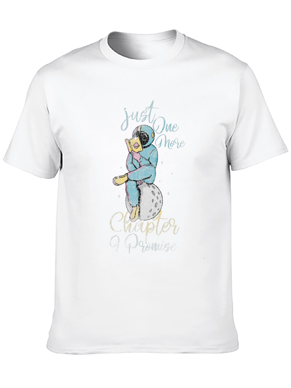 Camiseta Negra Astronauta Lector