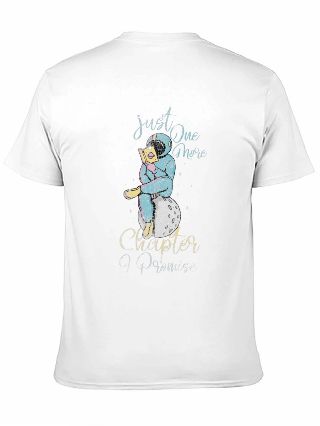 Camiseta Negra Astronauta Lector