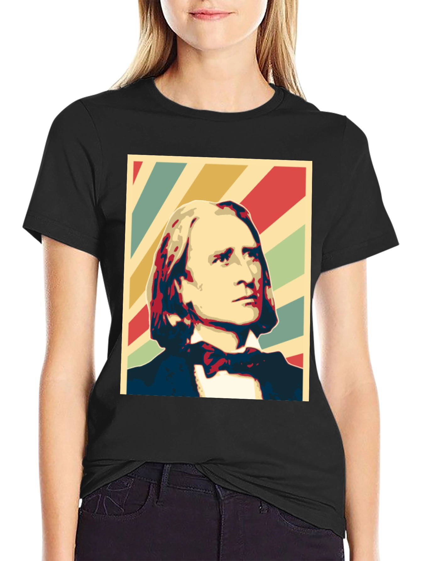 Camiseta Hombre Diseño Artístico Franz Liszt