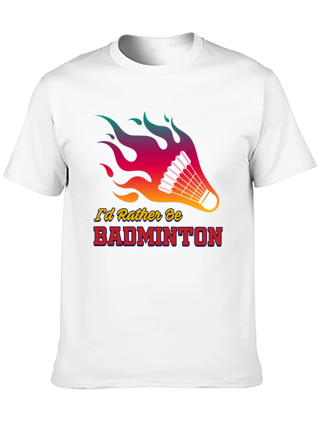 Camiseta Negra Badminton con Diseño Llamativo