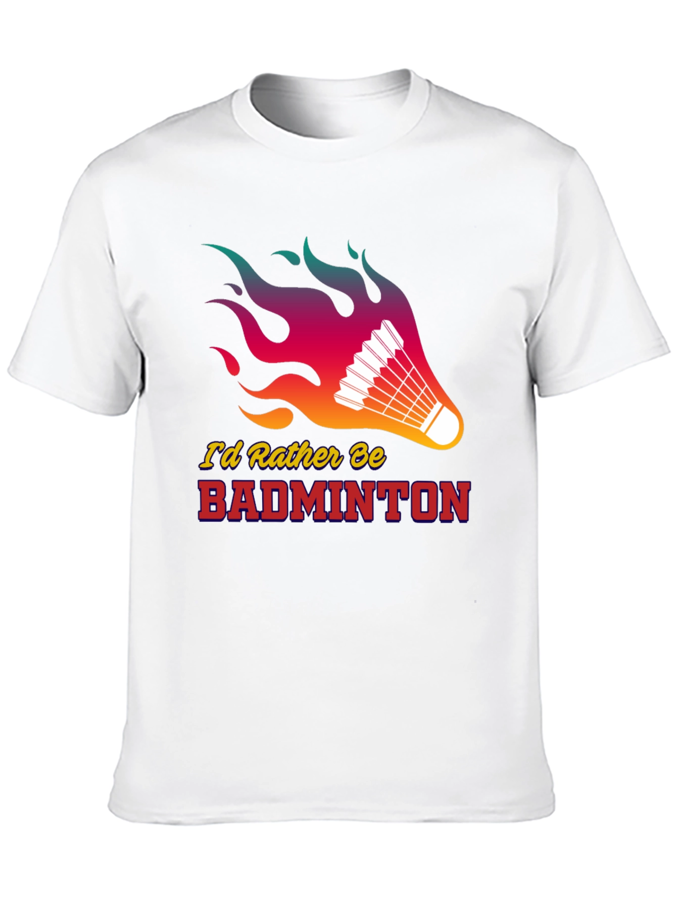 Camiseta Negra Badminton con Diseño Llamativo