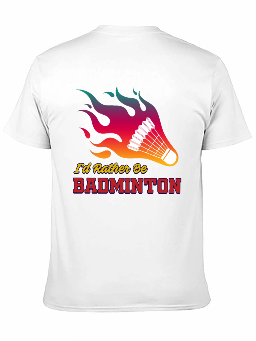 Camiseta Negra Badminton con Diseño Llamativo