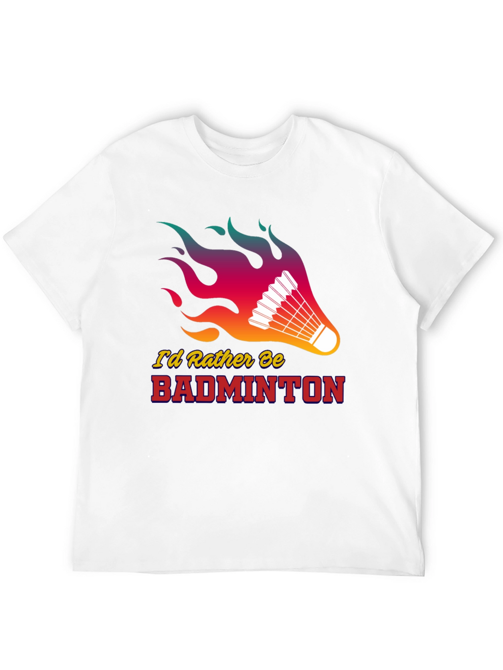 Camiseta Negra Badminton con Diseño Llamativo