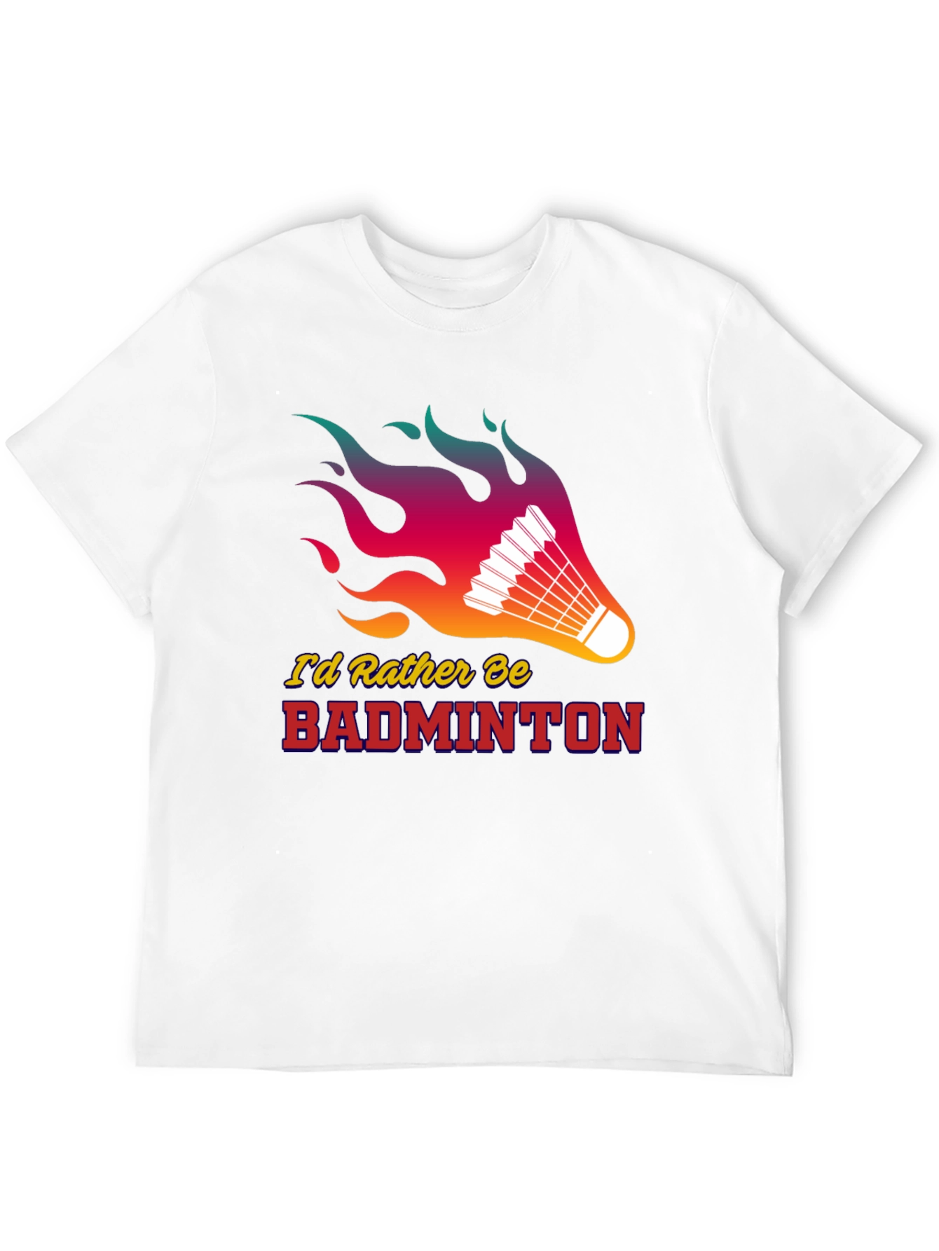 Camiseta Negra Badminton con Diseño Llamativo