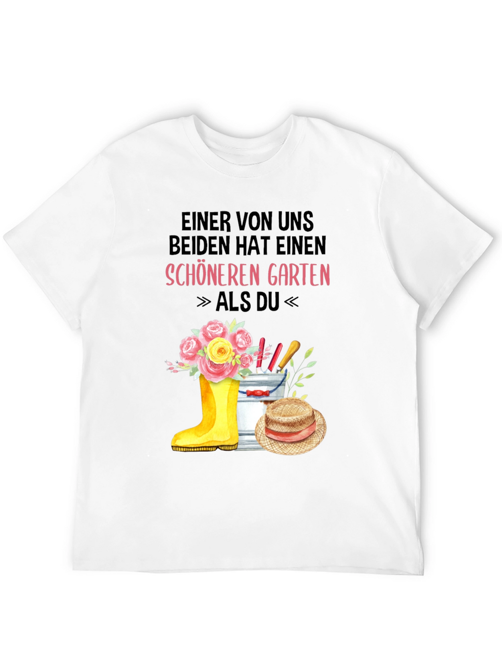 Camiseta Jardinería Divertida: Jardín Más Bonito