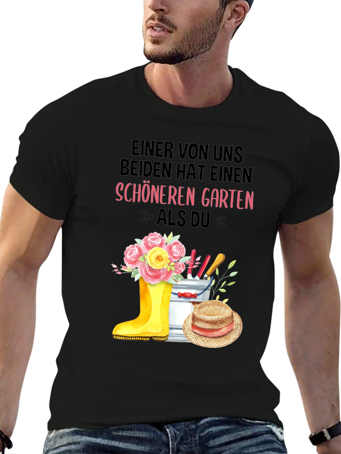 Camiseta Jardinería Divertida: Jardín Más Bonito