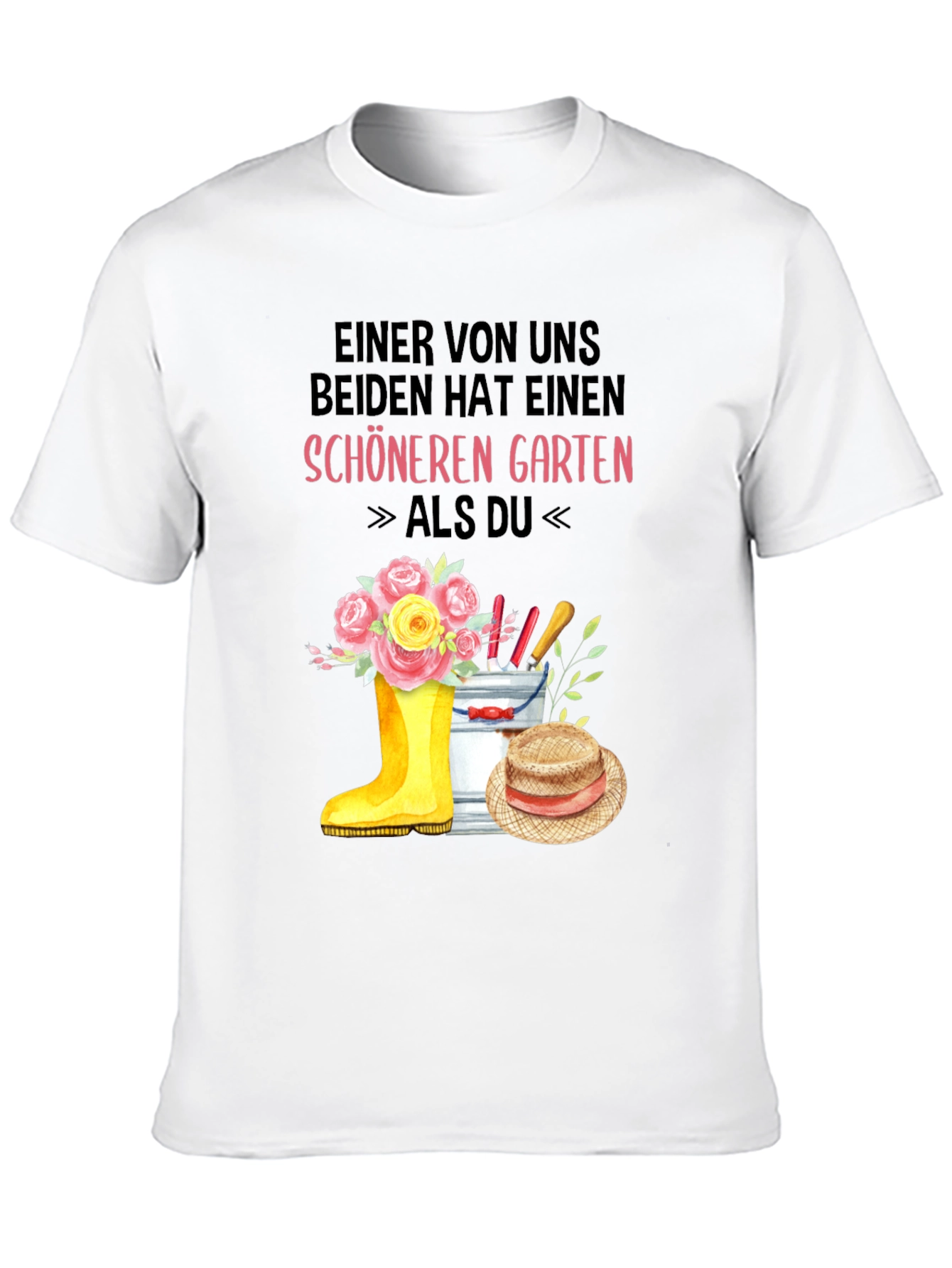 Camiseta Jardinería Divertida: Jardín Más Bonito