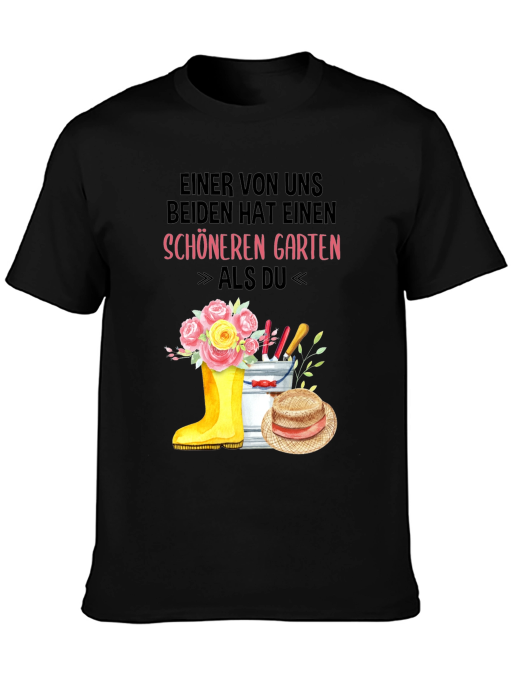 Camiseta Jardinería Divertida: Jardín Más Bonito