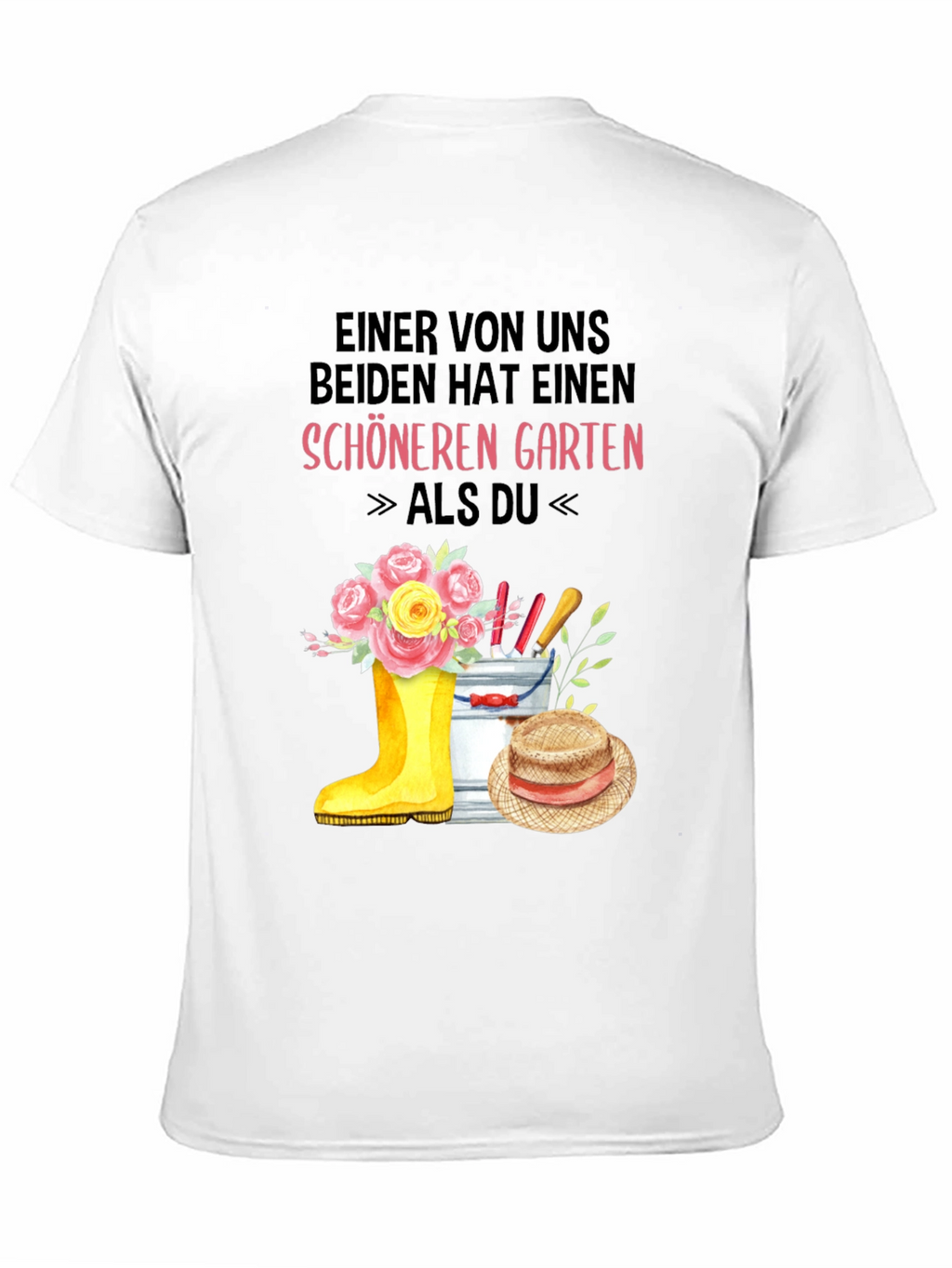 Camiseta Jardinería Divertida: Jardín Más Bonito