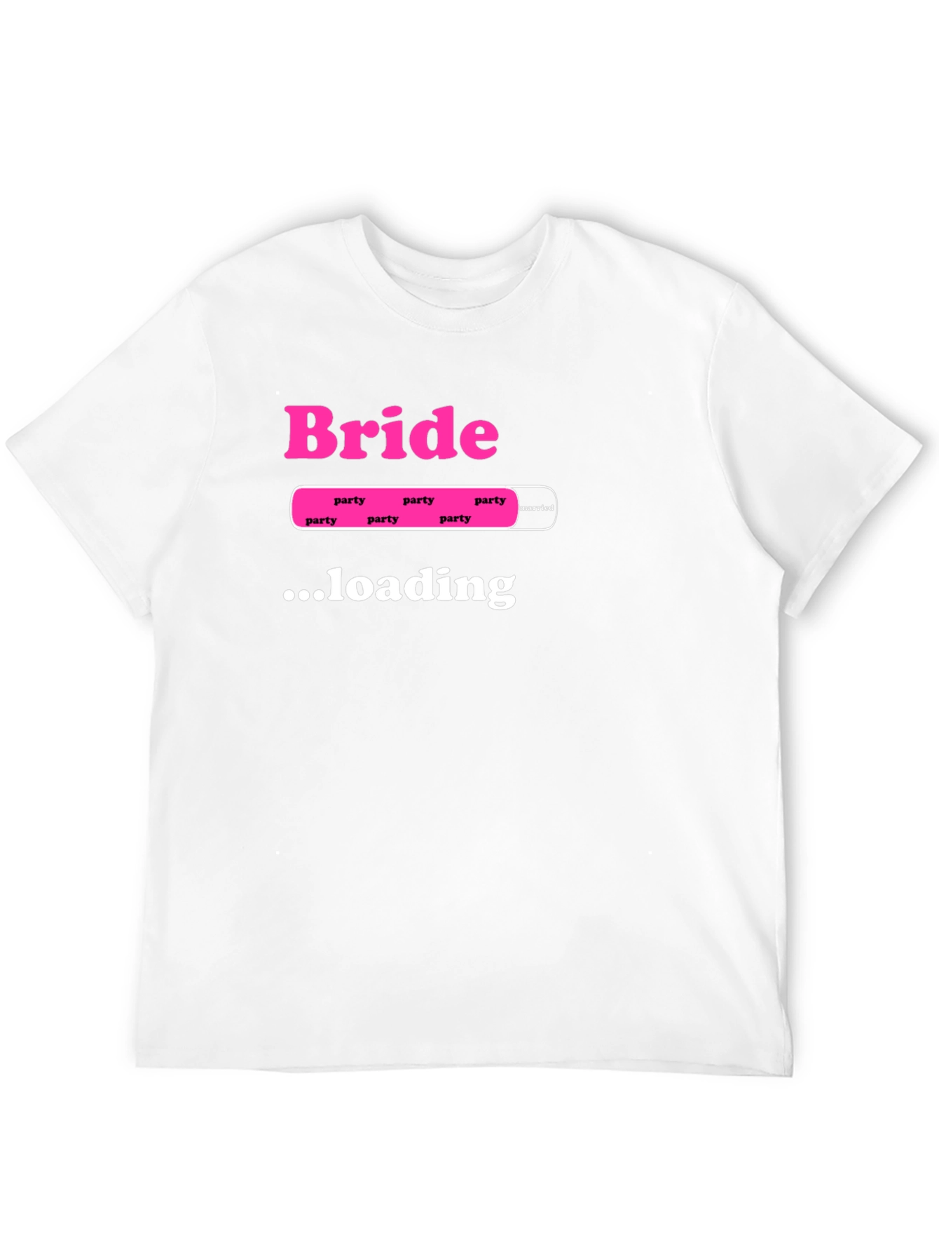 Camiseta Negra Bride Loading para Despedida de Soltera
